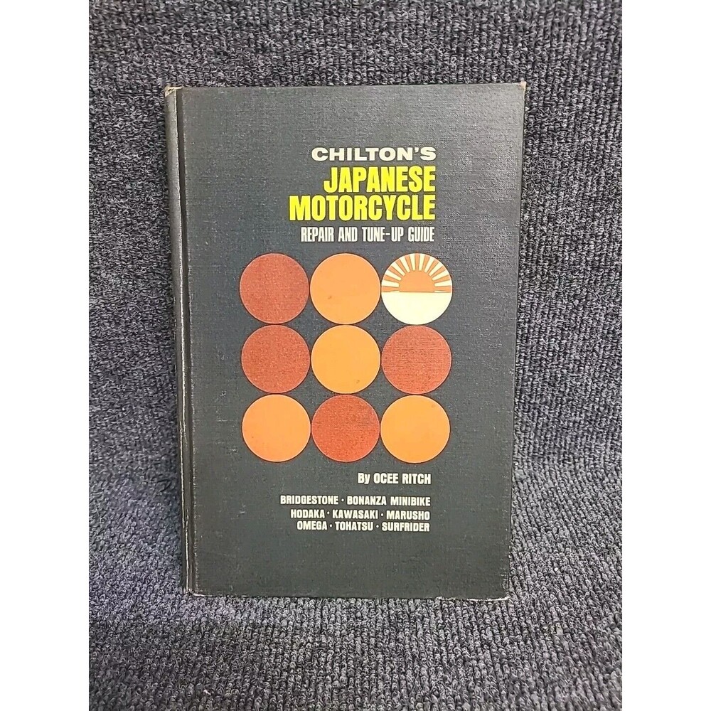 VINTAGE Chilton's Japanese Motorcycle Repair & Tune-Up Guide 1968 Printing